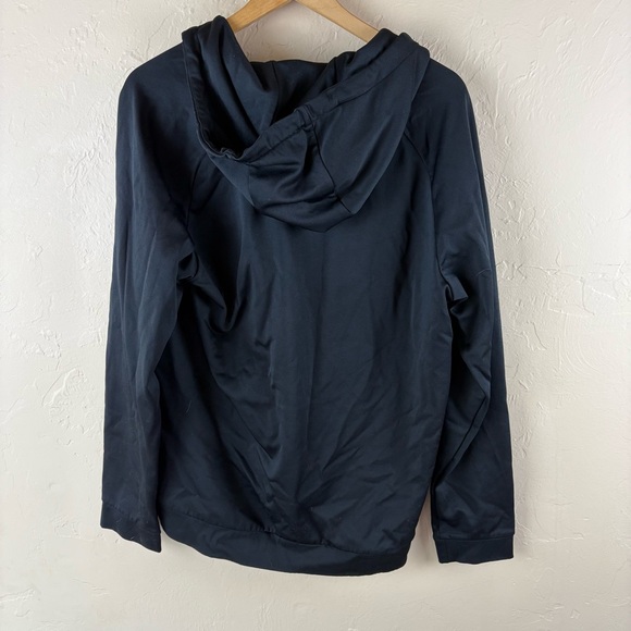 Nike Men's Black Zip-up Hoodie Jacket Dri-Fit Gray Logo Size Large - Picture 6 of 11